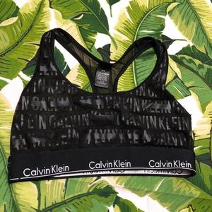Calvin Klein see through sports bra